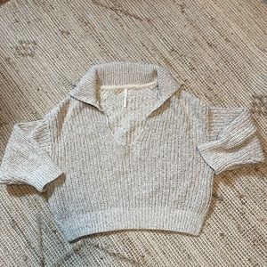 Free People Collared Sweater